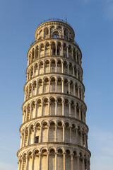 Leaning Tower of Pisa. Historic architecture. Pisa, Italy.
