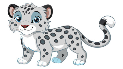 vector illustration of cartoon cat