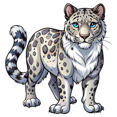 vector illustration of cartoon tiger