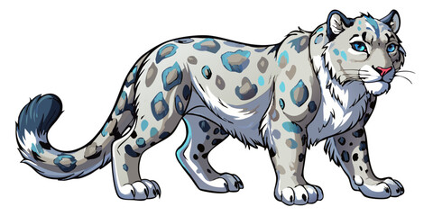blue and white dog