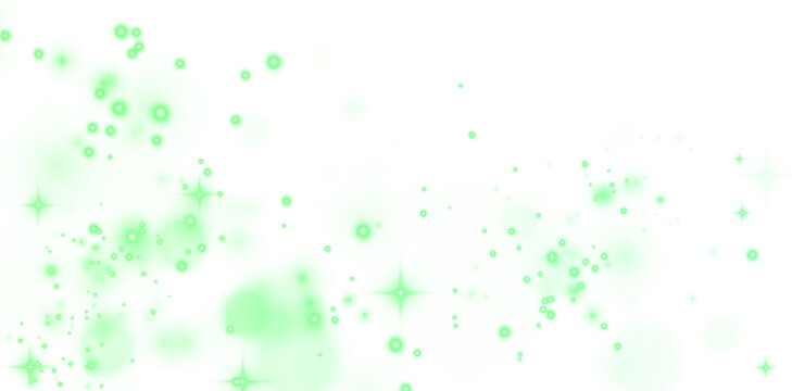 Png Sparkling Green Magic Light Overlay PNG on transparent background