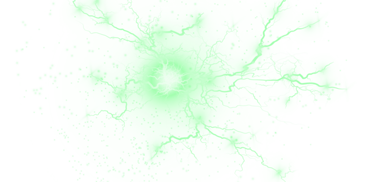 Png Green Electric Plasma Bolt PNG Overlay on transparent background