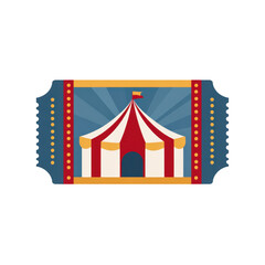 Fototapeta premium Vintage Circus Ticket Illustration