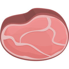 Raw Beef Steak With Marbling Isolated On White Background A Close Up View Of A Single Piece Of Meat Showing Its Texture And Color For Food Preparation And Culinary Use