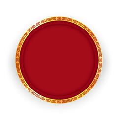 Happy Chinese new year. Chinese new year banner with circle for show product.