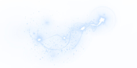 Png White Magical Swirl Light Trail PNG Overlay on transparent background