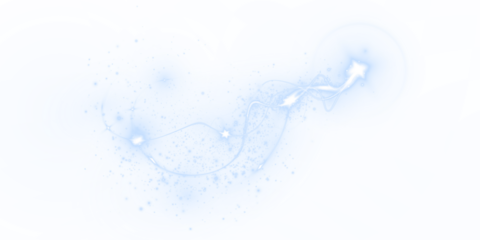 Png White Magical Swirl Light Trail PNG Overlay on transparent background