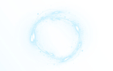 Png Blue Light Glow Circle PNG Overlay on transparent background