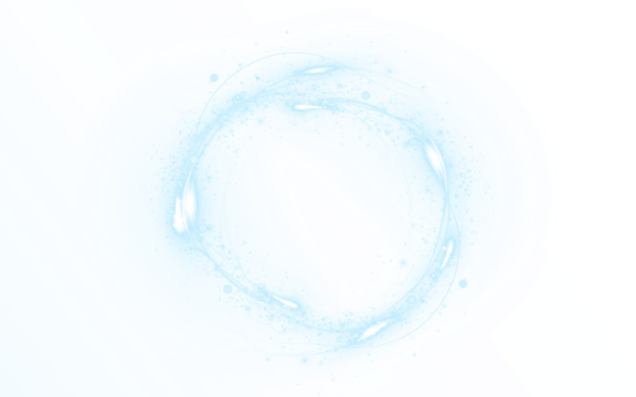 Png Blue Light Glow Circle PNG Overlay on transparent background