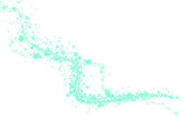 Png Teal Sparkle Trail Overlay PNG on transparent background