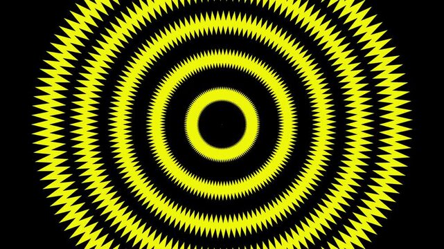 Dynamic Yellow Spiral Animation &ndash; Hypnotic Circular Motion Background for EDM, Music Visualizer, Meditation, or Futuristic Sci-Fi Videos