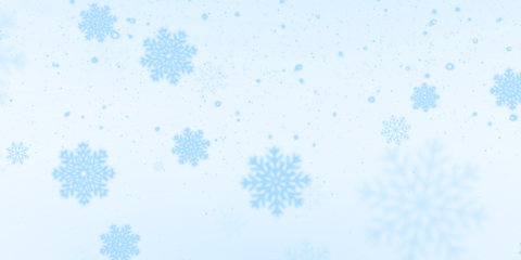 Png Blue Snowflake Overlay PNG with Frosty Bokeh on transparent background