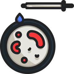 Medical Laboratory Microscope Slide With Red Blood Cells and Dropper Above in Soft Gray Background Indicating Scientific Research and Healthcare Advancement