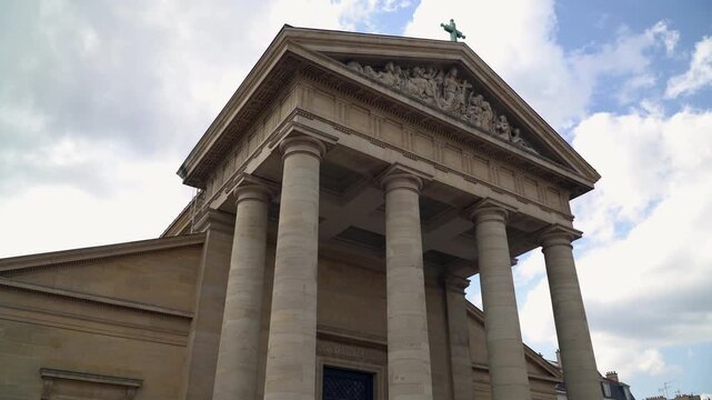 The Church of Saint Germain en Laye, a neoclassical parish church nestled in the town of Saint Germain, Paris, France.