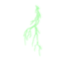 Png Green Electric Lightning Overlay PNG on transparent background