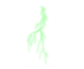 Png Green Electric Lightning Overlay PNG on transparent background
