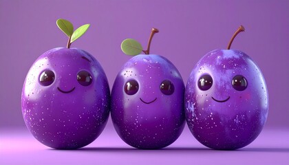 Figurki dla dzieci o kształcie śliweczek