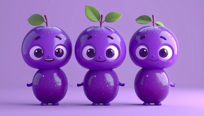 Figurki dla dzieci o kształcie śliweczek