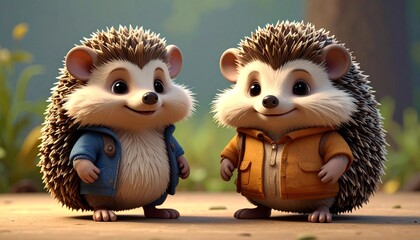 Jeże jako maskotki dla dzieci 