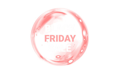 Png Red Black Friday Sale Overlay PNG on transparent background