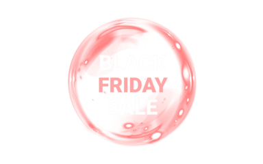 Png Red Black Friday Sale Overlay PNG on transparent background