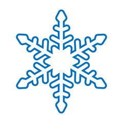 Snowflake icon vector. Winter illustration sign. Cold illustration symbol. Christmas logo or web icon.