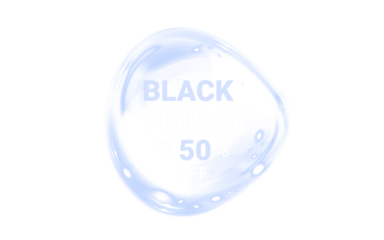 Png Blue Black Friday Sale Overlay PNG on transparent background