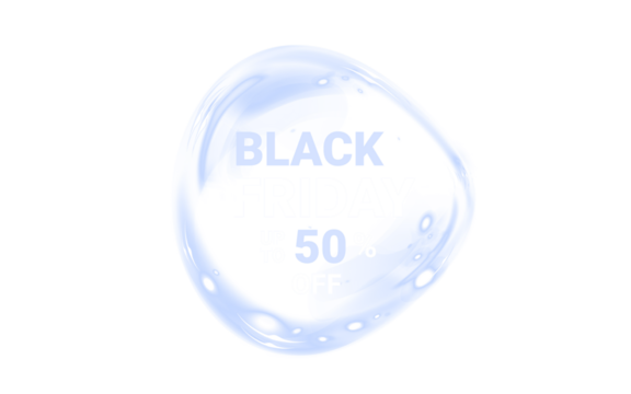 Png Blue Black Friday Sale Overlay PNG on transparent background - Powered by Adobe