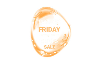Png Orange Black Friday Sale Overlay PNG on transparent background