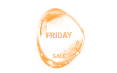 Png Orange Black Friday Sale Overlay PNG on transparent background