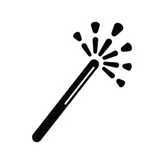 Magical sparkle wand illustration fairy tale fantasy icon concept vector