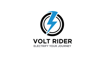 Volt Rider Logo Featuring a Stylized Lightning Bolt Inside a Circle.