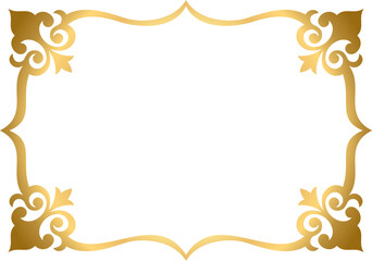 Golden figured frame with ornaments S1-01