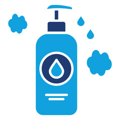 Cleanser Flat Blue Icon