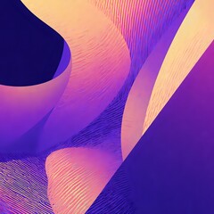 Abstract digital rendering of geometric patterns and form