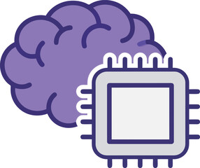 Ai brain chip concept tech innovation digital intelligence vector