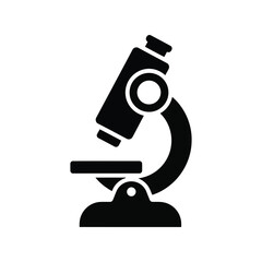 Scientific microscope icon research laboratory medical science equipment illustration vector