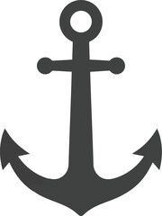 Vintage nautical anchor icon symbol maritime nautical element vector