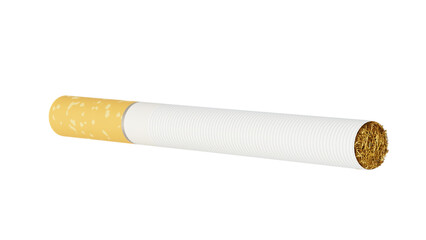 cigarette with tobacco 3D rendering