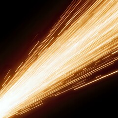 Abstract digital rendering of light streaks