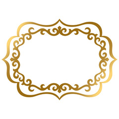 Golden figured frame with ornaments S1-03