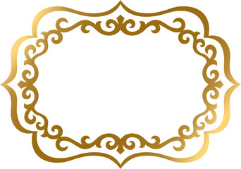 Golden figured frame with ornaments S1-03
