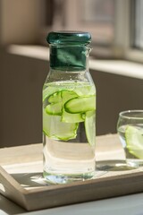 Fresh Detox Water and Fruit Juice – Healthy Drinks for Body Cleansing, High Quality Images of Detox Drinks – Organic Wellness and Nutrition Concept
