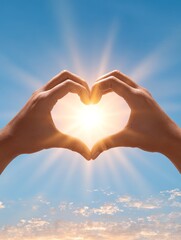 World kindness day abstract design pastel background peaceful heart art with soft golden light for compassion awareness