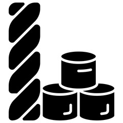 Marsmallows vector icon. Food and beverage icon solid style. perfect use for logo, presentation, website, and more. modern icon design glyph style