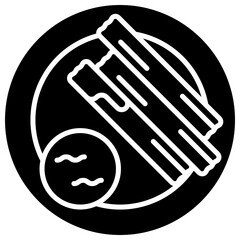 Churros vector icon. Food and beverage icon solid style. perfect use for logo, presentation, website, and more. modern icon design glyph style