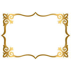 Golden figured frame with ornaments S1-04