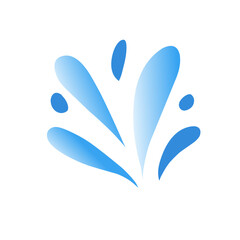 Splash water blue drop background