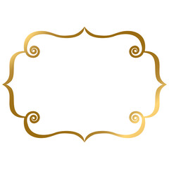 Golden figured frame with ornaments S1-05