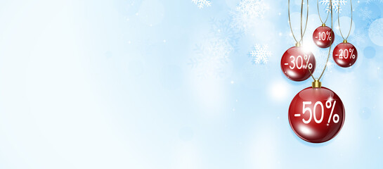 Holiday Christmas Sale Banner